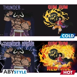 ABYSTYLE - ONE PIECE - TAZZA HEAT CHANGE 460ML - LUFFY VS KAIDO